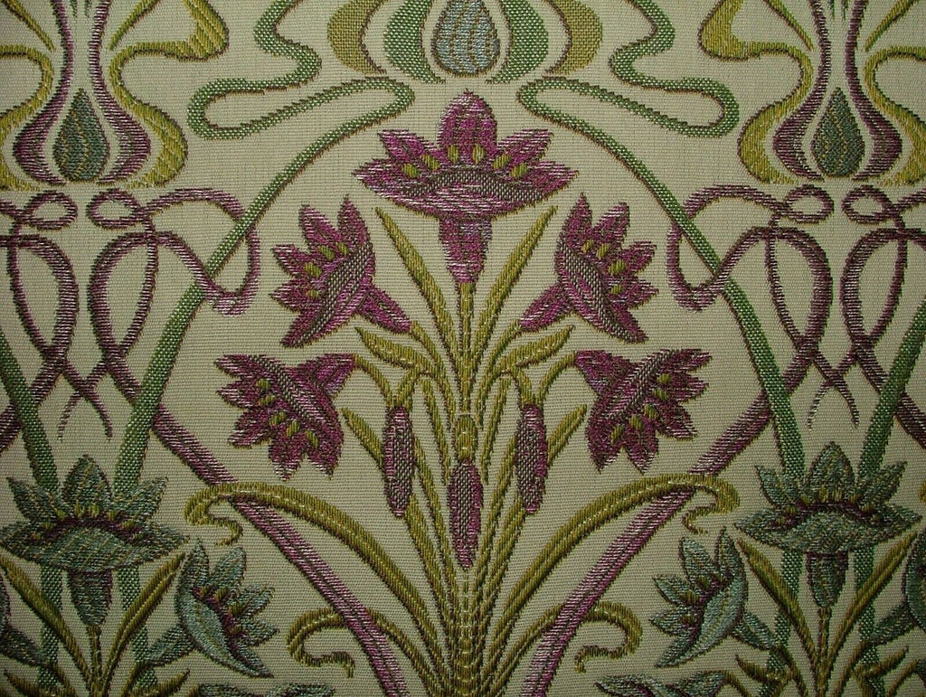 Art Nouveau Mulberry Thick Designer Jacquard Curtain Upholstery Cushion Fabric