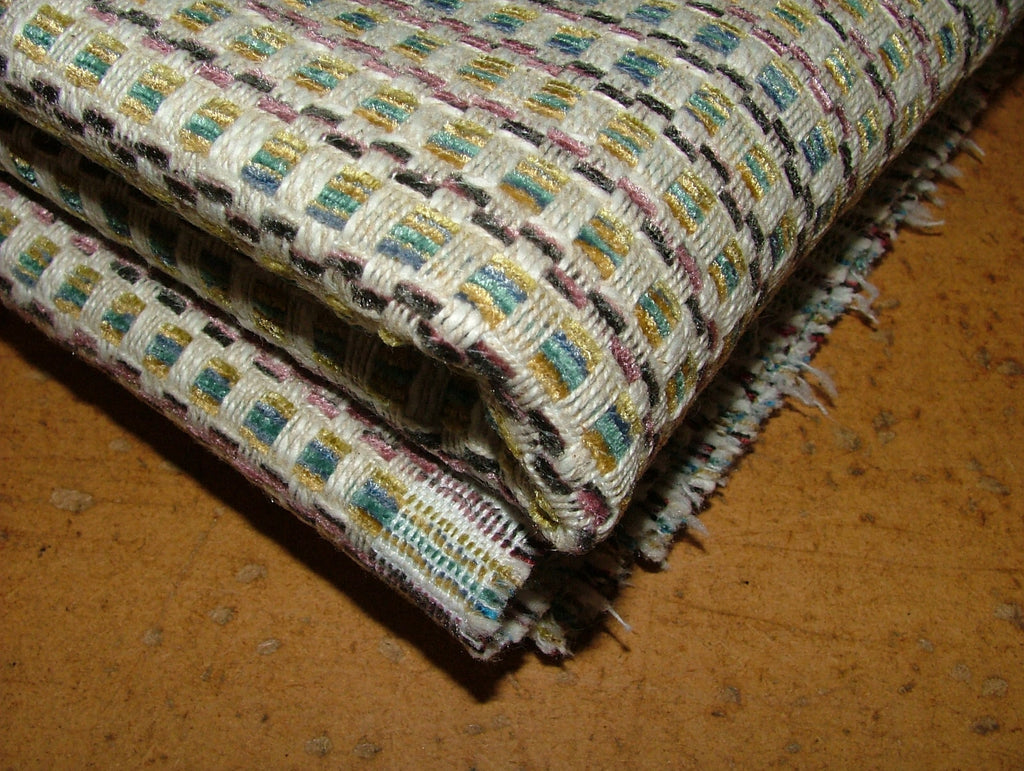 iLiv Woven Curtain Fabric 3.6 Metres Alvana Juniper Textured Cushion Upholstery10