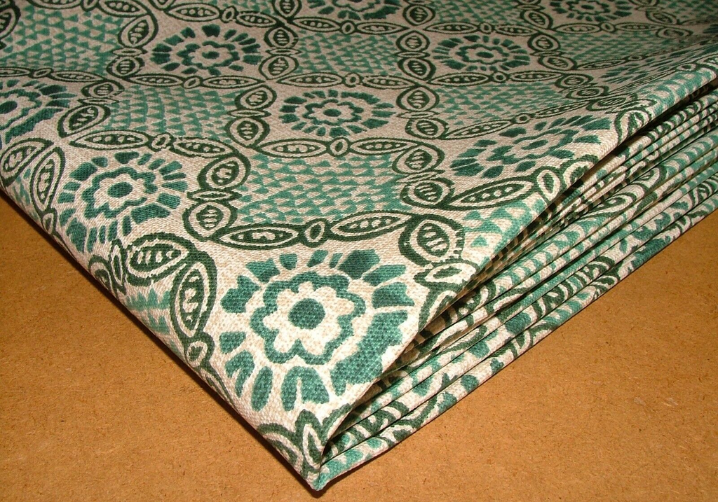 3.1 Metres iLiv Stardust Malachite Green Woven Cotton Fabric Cushion Curtain