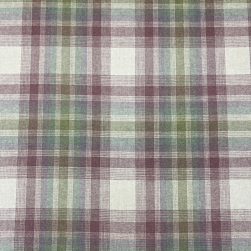 1.9 Metres iLiv Fair Isle Foxglove Wool Tartan Fabric Curtain Upholstery Cushion4