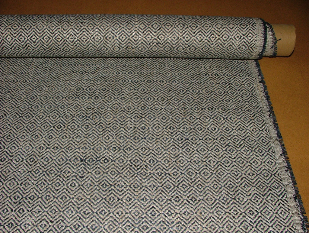 iLiv Woven Curtain Fabric 1.5 Metres Anouka Indigo Blue Cushion Upholstery Use8