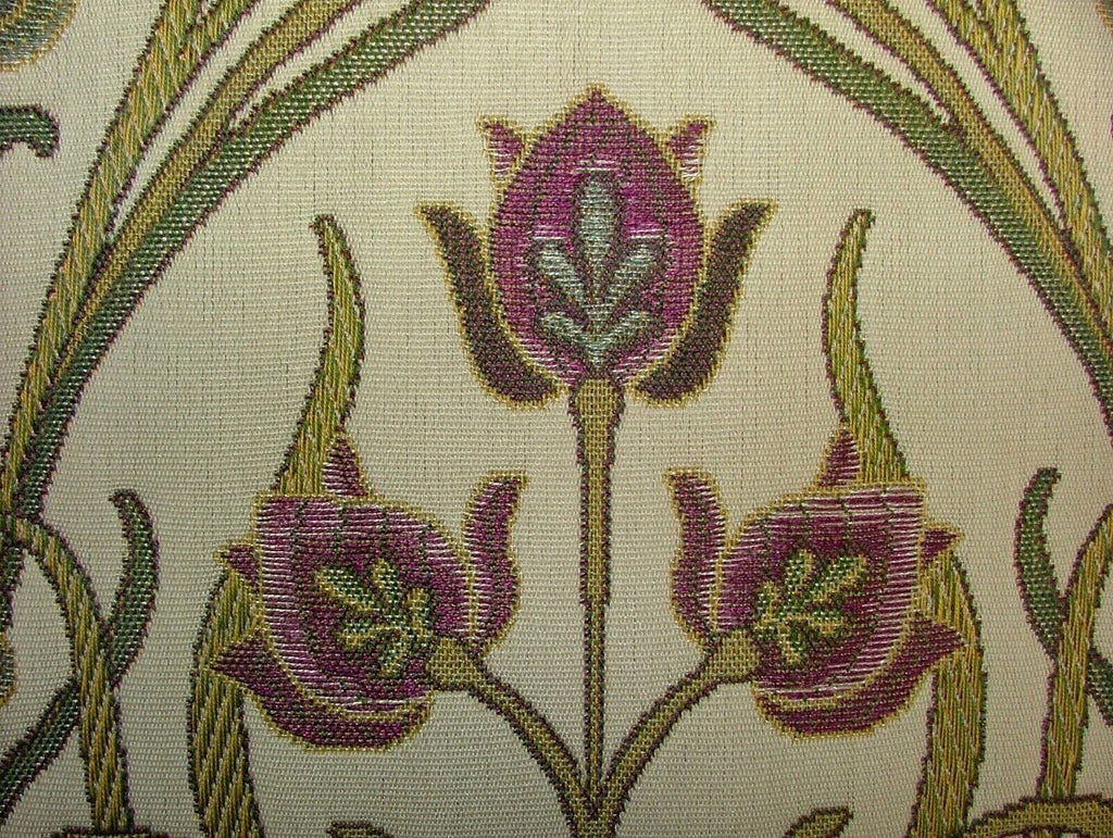 Art Nouveau Pugin Mulberry Woven Jacquard Curtain Upholstery Cushion Fabric