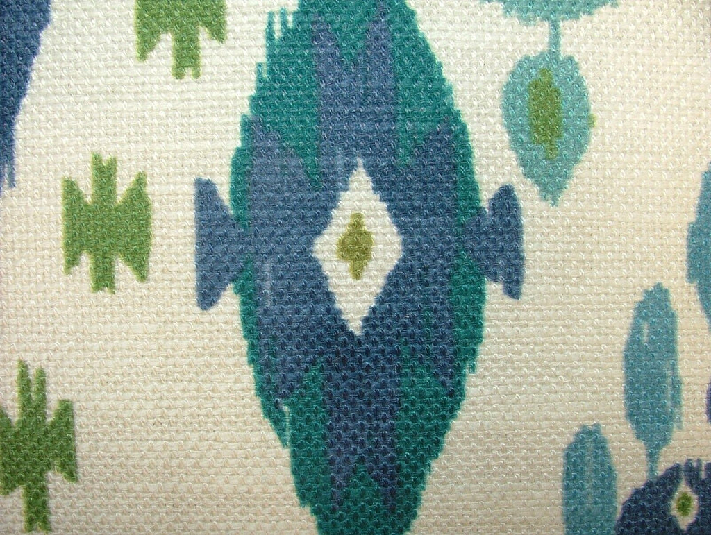 3 Metre iLiv Boho Arctic  Linen Blend Cotton Curtain Upholstery Ikat Fabric