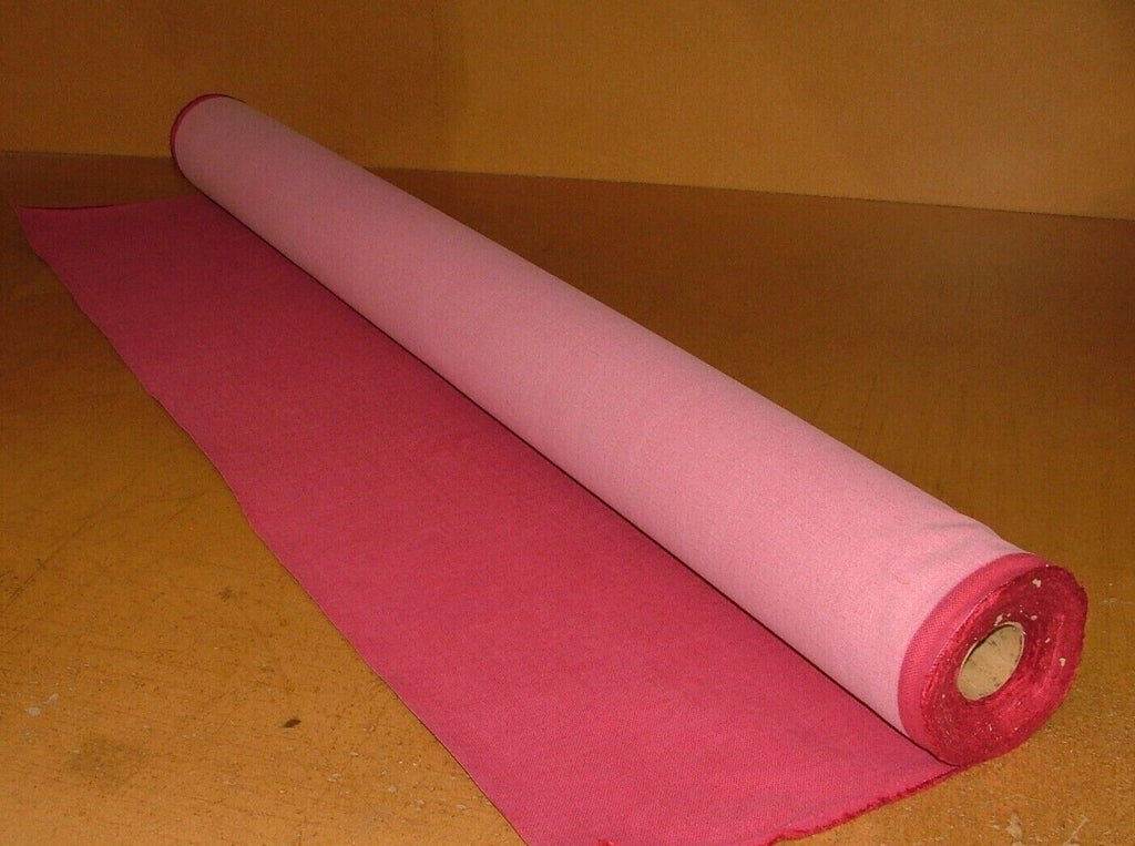 15 Metres Romo Linara Cerise Pink Linen Union Fabric Upholstery Cushion Curtain