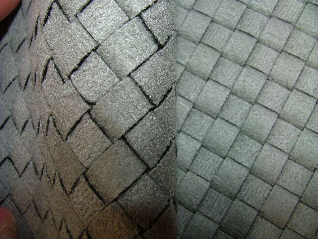 1.8 Metres Romo Lattice Faux Suede Grey Fabric Upholstery Cushion RRP £414.00