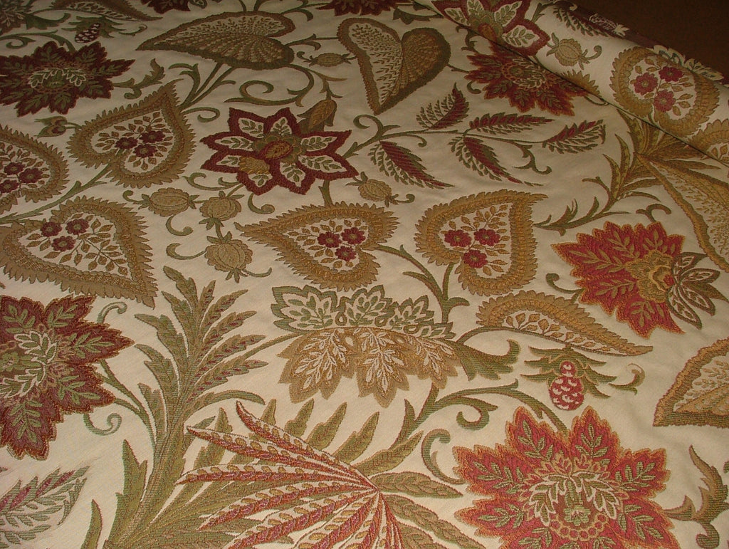 2.8 Metres iLiv Etienne Cinnabar Heavy Woven Fabric Curtain Upholstery Cushion8