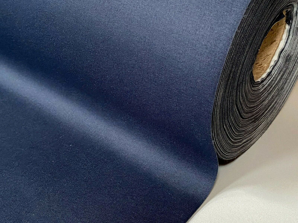 NAVY BLUE 3 Pass Black Out Blackout Material Thermal Curtain Lining Fabric 137cm