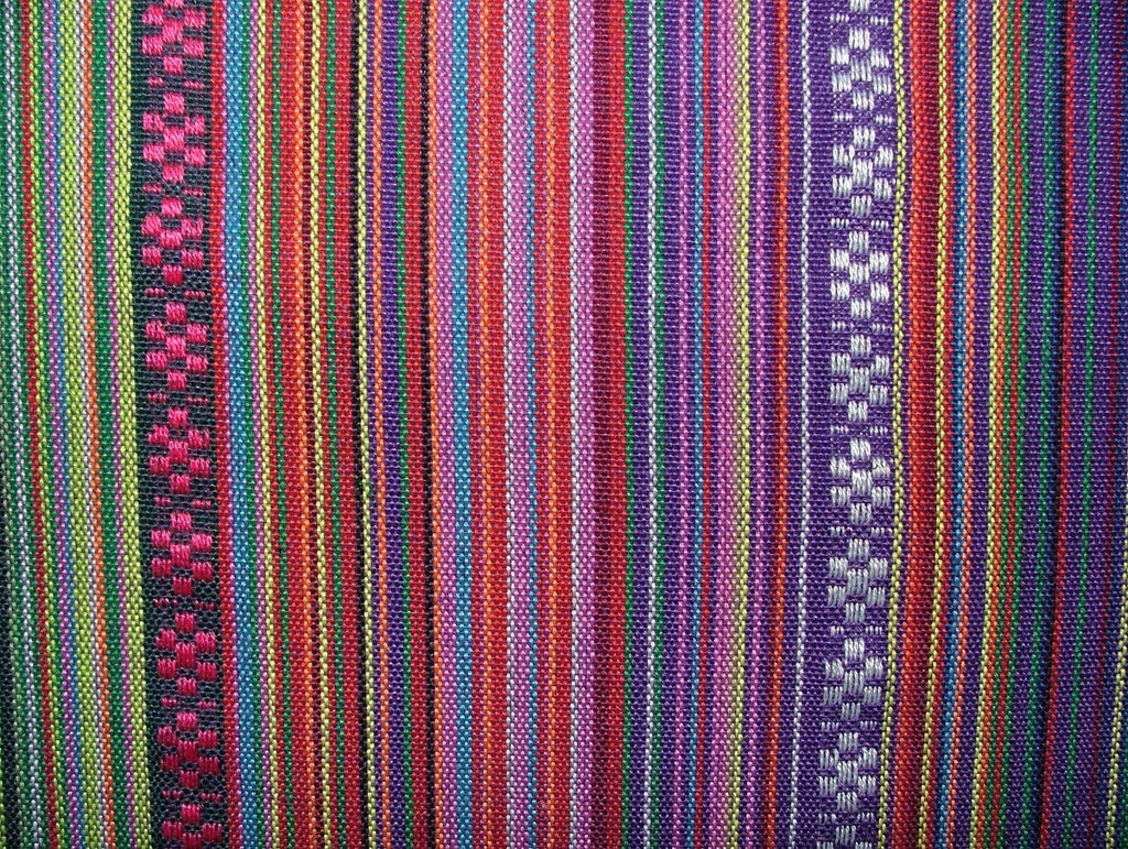 Mexican Tortilla Stripe Woven Jacquard Curtain Upholstery Cushion Blind Fabric