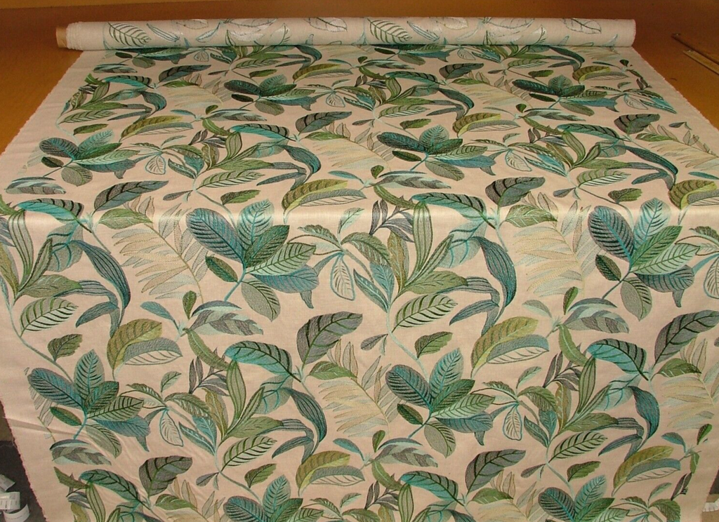 3 Metres iLiv Antigua Lagoon Embroidered Fabric Curtain Upholstery Cushion