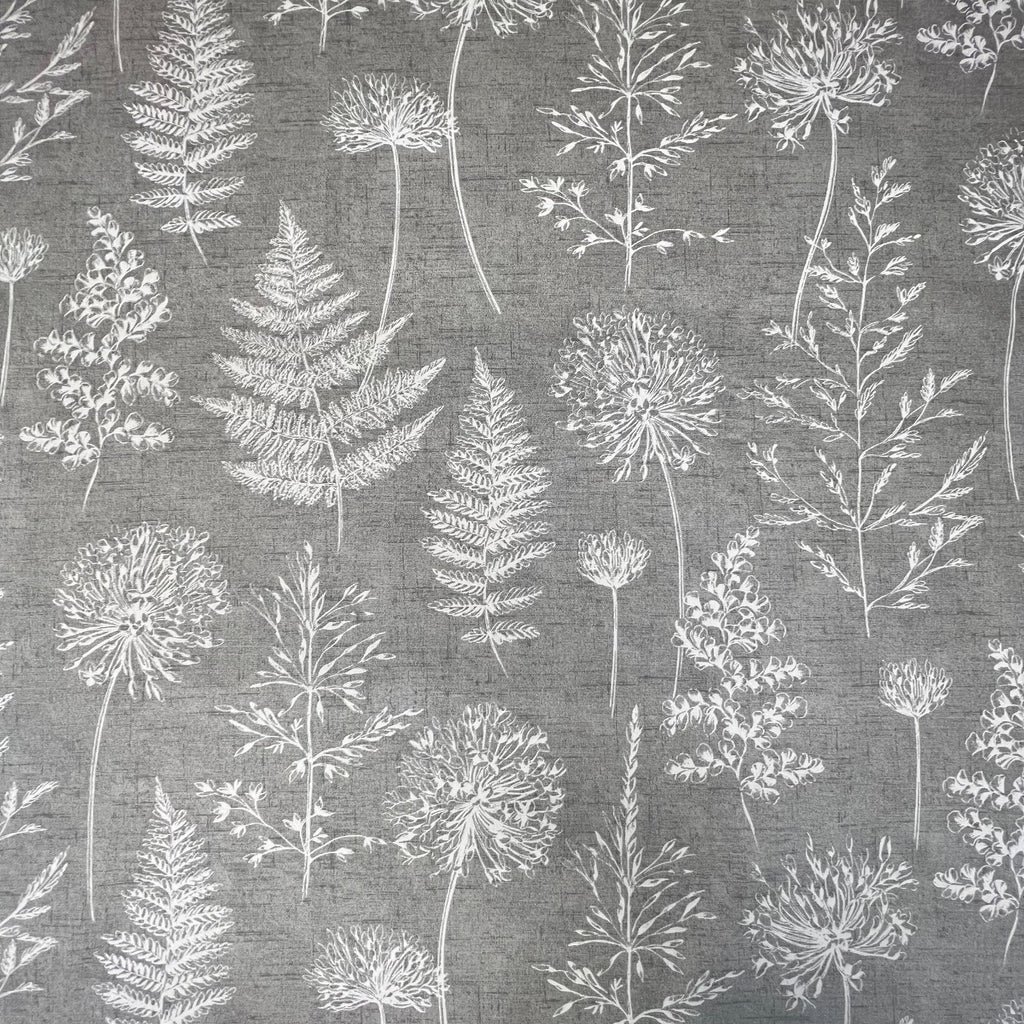 1.1 Metres iLiv Chervil Dove Grey Cotton Curtain Upholstery Cushion Blind Fabric2