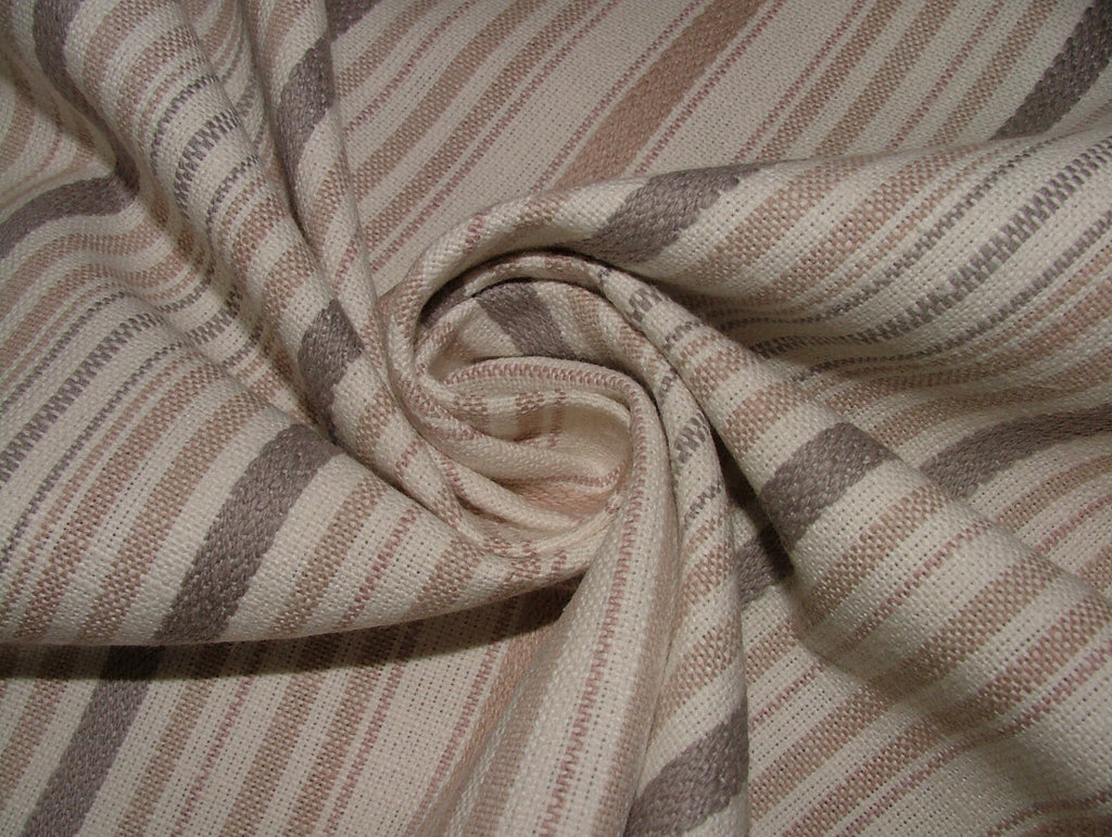 iLiv Woven Stripe Fabric 1.5 Metres Somerville Rose Curtain Upholstery Cushion11