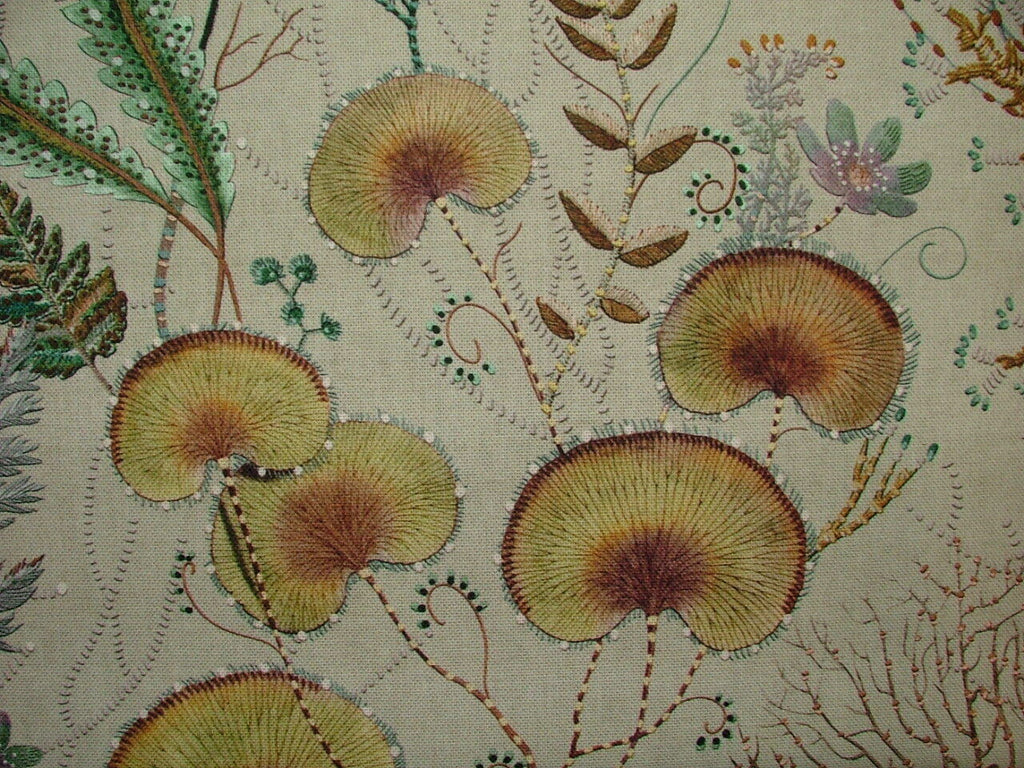 Underwater World Of Coral 100% Cotton Curtain Upholstery Cushion Blind Fabric