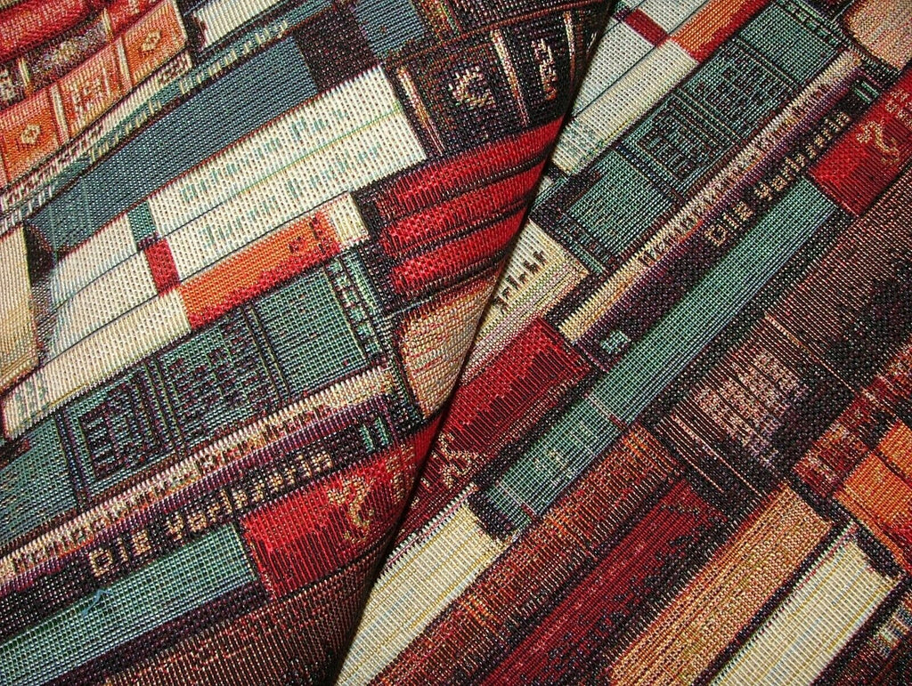 Library Books Tapestry Fabric Curtain Upholstery Cushion Blanket Throws Use