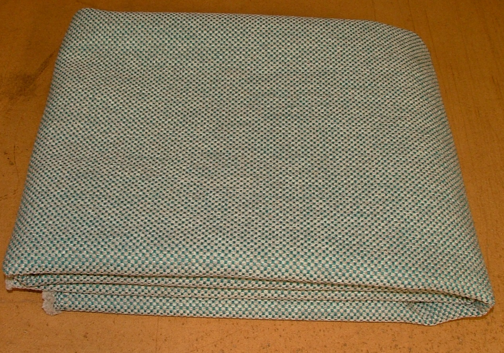 1 Metre Fryetts Teal Flame Retardant Chenille Fabric Cushion And Upholstery Use5