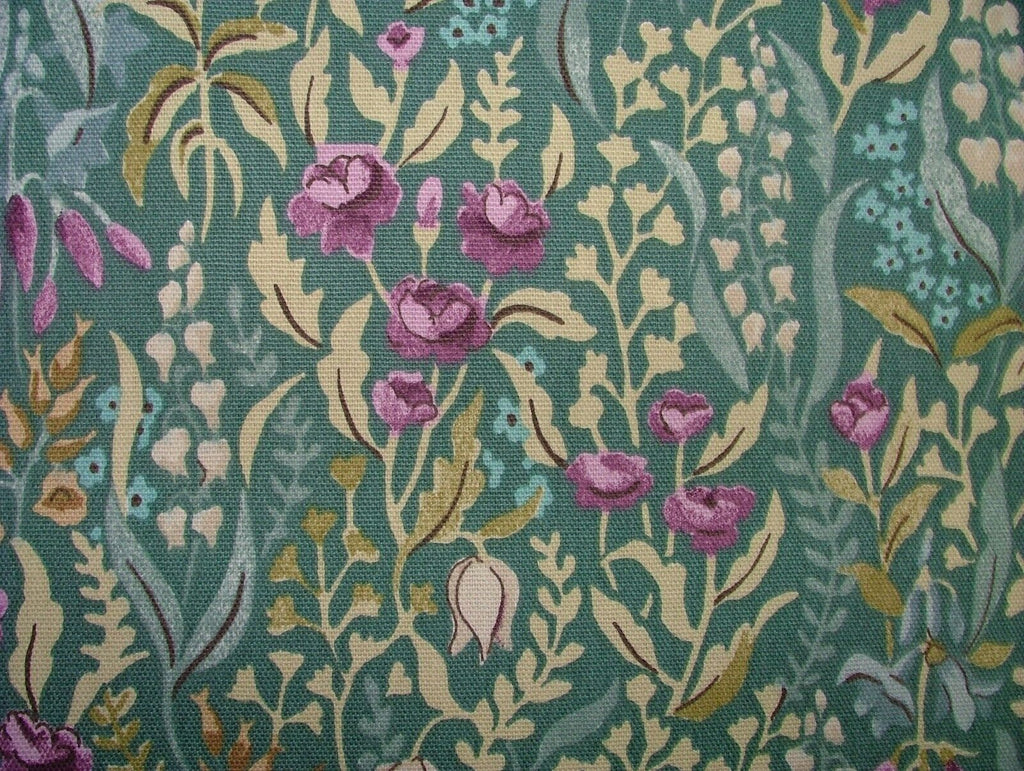 2.8 Metres Kelmscott Jade Woven Cotton Fabric Cushion Curtain Upholstery