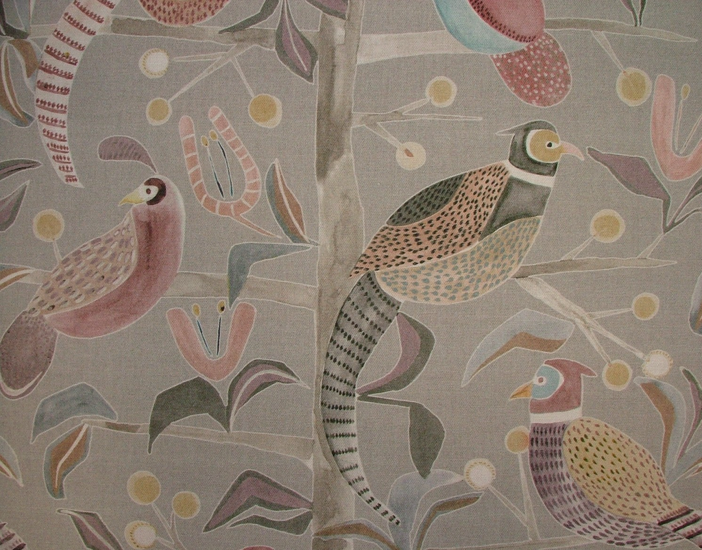 Voyage Maison Cotton Fabric Upholstery Cushion Curtain LOSSIE GRANITE  15 Metres1