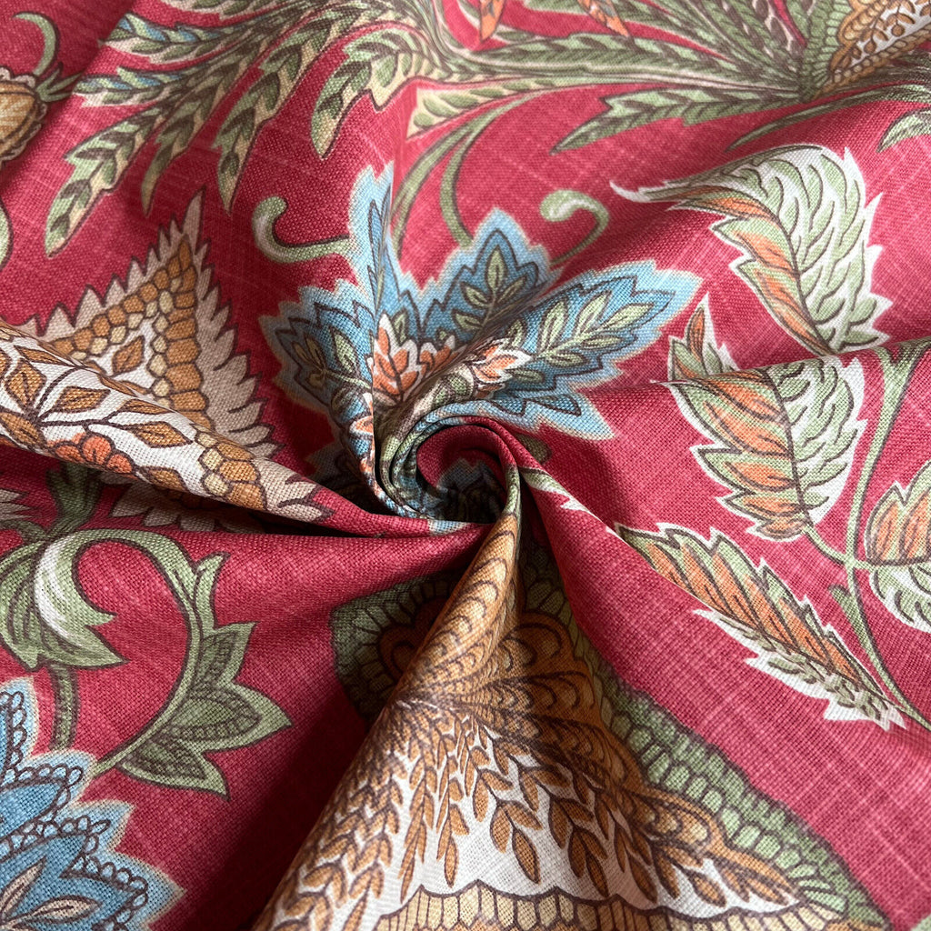 3.1 Metre iLiv Silk Road Carnelian 100% Cotton Fabric Cushion Curtain Upholstery