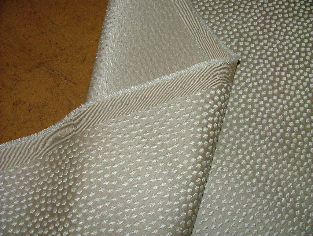 24 Metres Savoy Ivory Jacquard Fabric Curtain Cushion Upholstery RRP £720.00