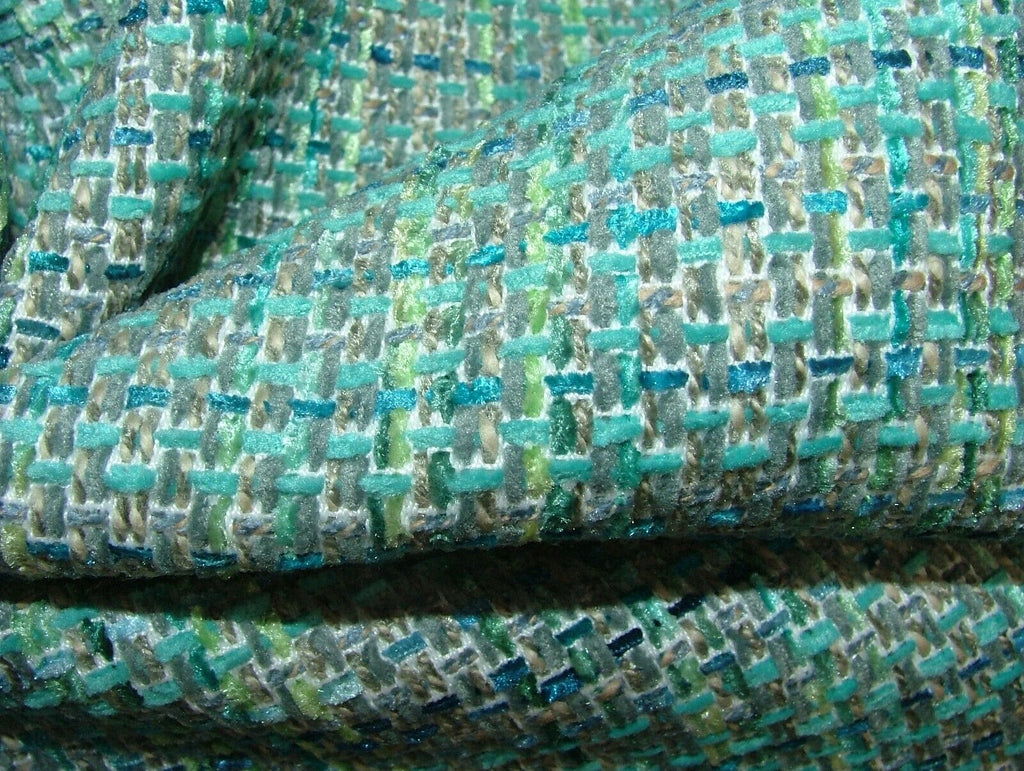 2.6 Metres iLiv Zen Jade Textured Woven Fabric Cushion Curtain Upholstery