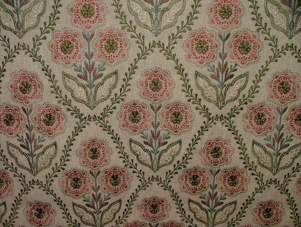 1.15 Metres iLiv Marcella Pine Embroidered Fabric Curtain Upholstery Cushion3