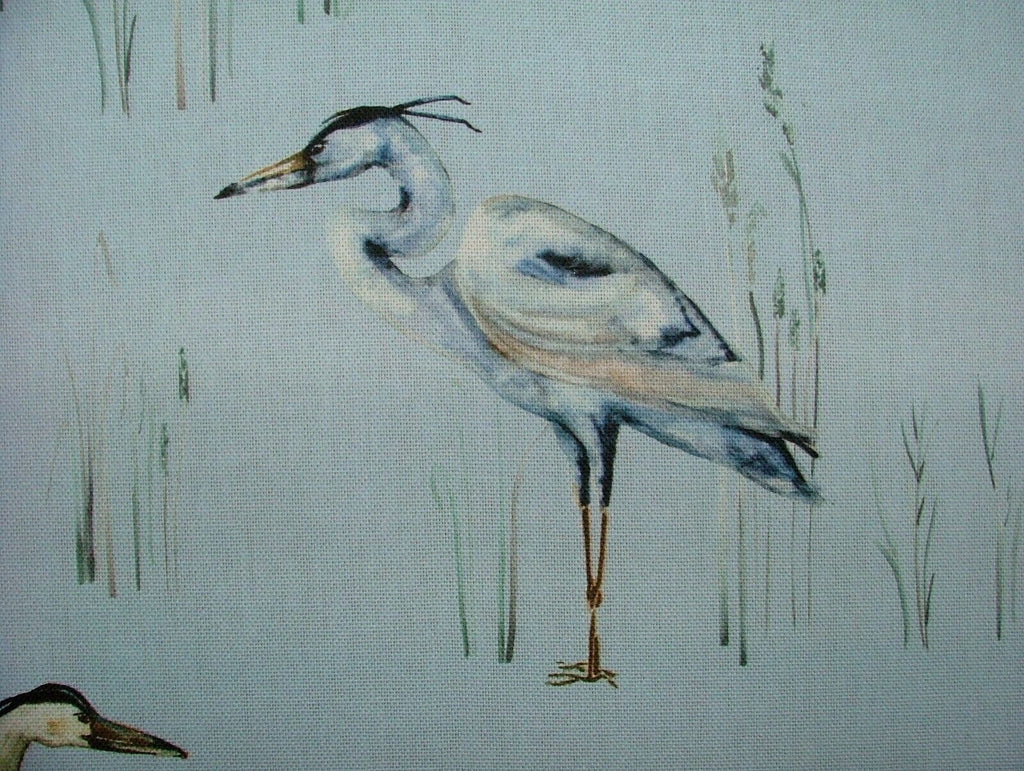 iLiv Herons Riviera Cotton Curtain Upholstery Cushion Roman Blind Bird Fabric