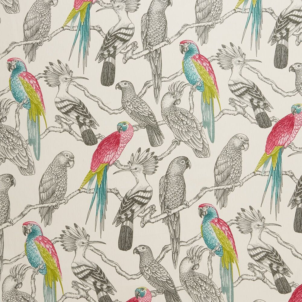 3.2 Metres iLiv Aviary Begonia Parrot Bird Curtain Upholstery Cushion Fabric