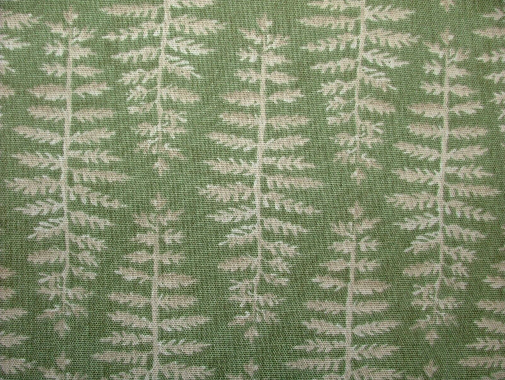 5.5 Metres iLiv Fernia Fern Green Woven Cotton Fabric Cushion Curtain Upholstery