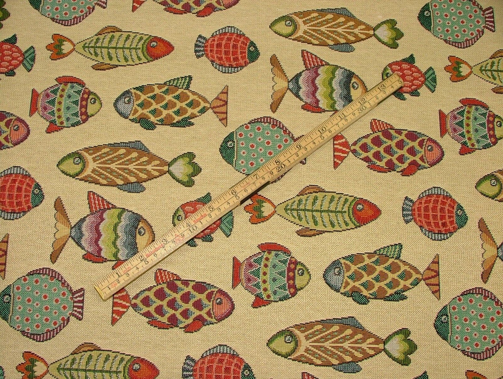 "Animal Tapestry" Designer Fabric Ideal For Upholstery Curtains Cushions Throws