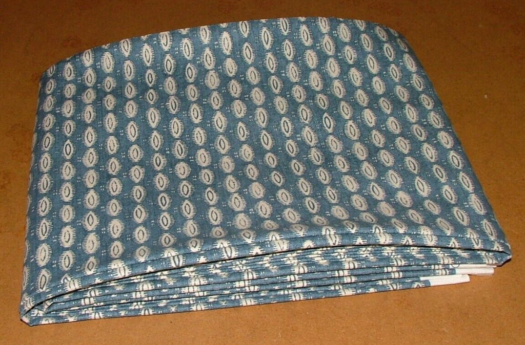 4.6 Metres iLiv Maala Petrol Blue Woven Cotton Fabric Cushion Curtain Upholstery