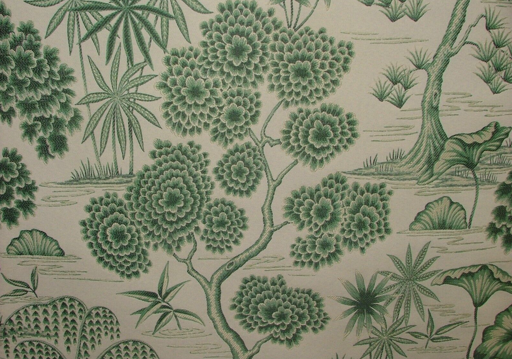 3 Metres iLiv Porcelaine Evergreen Jacquard Fabric Cushion Curtain Upholstery