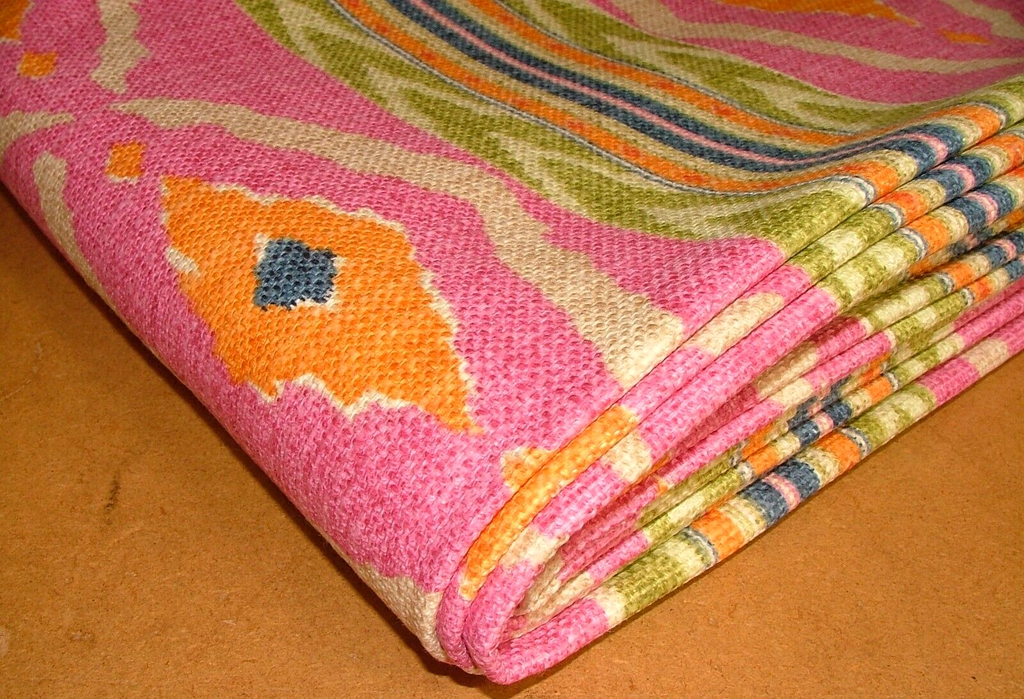 2.6 Metres iLiv Santana Hot Pink Cotton Linen Fabric Cushion Curtain Upholstery