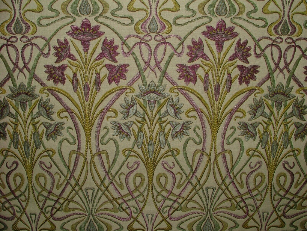 10 Metres Art Nouveau Mulberry Thick Designer Jacquard Curtain Upholstery Fabric