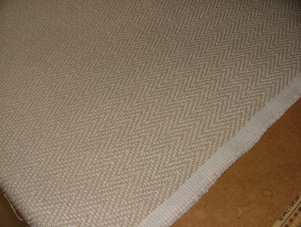 1 Metre iLiv Summit Cream Woven Jacquard Fabric Cushion Curtain Upholstery