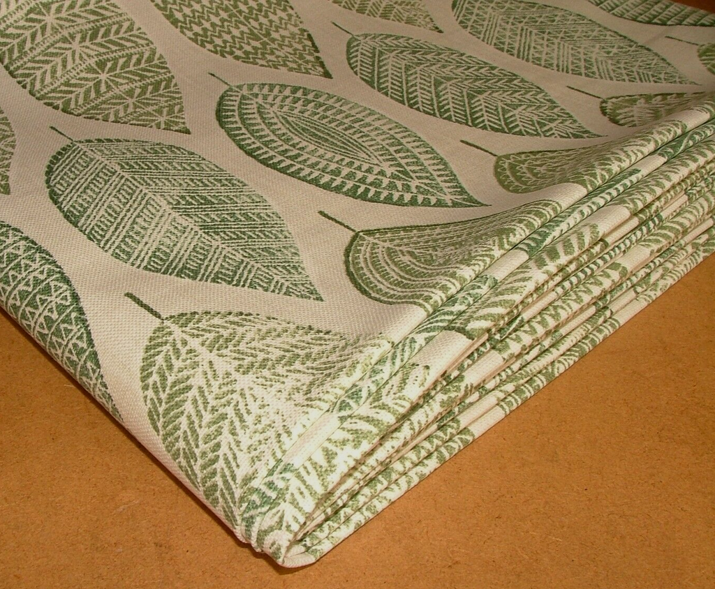 1.4 Metres iLiv Malabar Sage Woven Cotton Fabric Cushion Curtain Upholstery