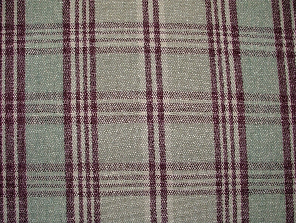 Blair Mulberry Wool Effect Thick Tartan Upholstery Cushion Curtain Fabric