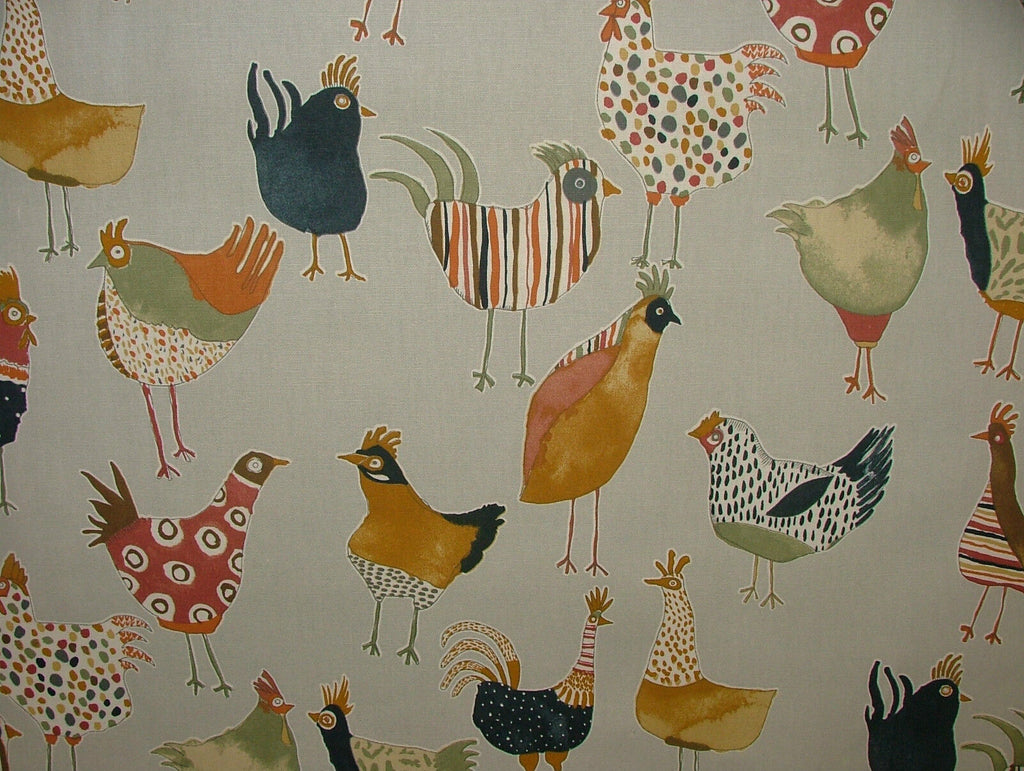 Prestigious Textiles Harriet Hens Fresh Cotton Curtain Blinds Upholstery Fabric