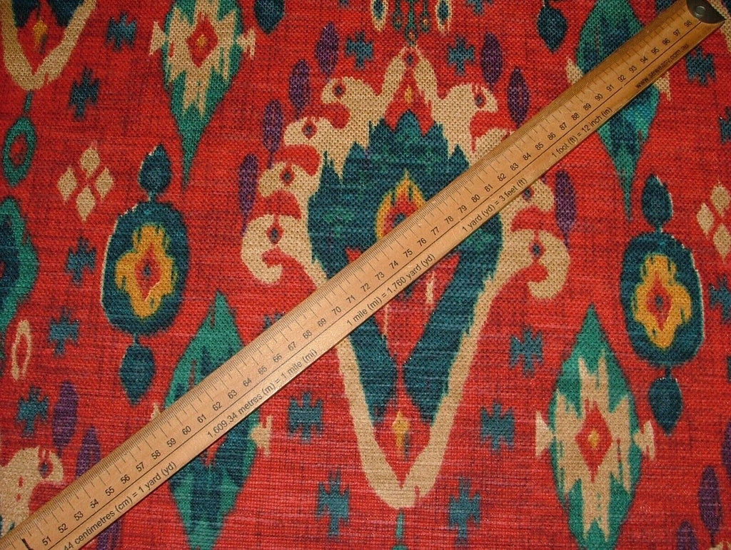 2 Metres iLiv Boho Rouge Linen Blend Cotton Curtain Upholstery Fabric