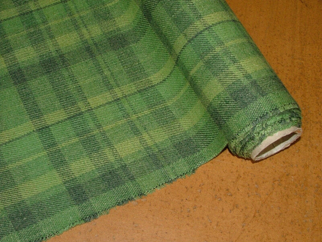 Hunter Highland Wool Blend Tartan Check Upholstery Grade Curtain Cushion Fabric