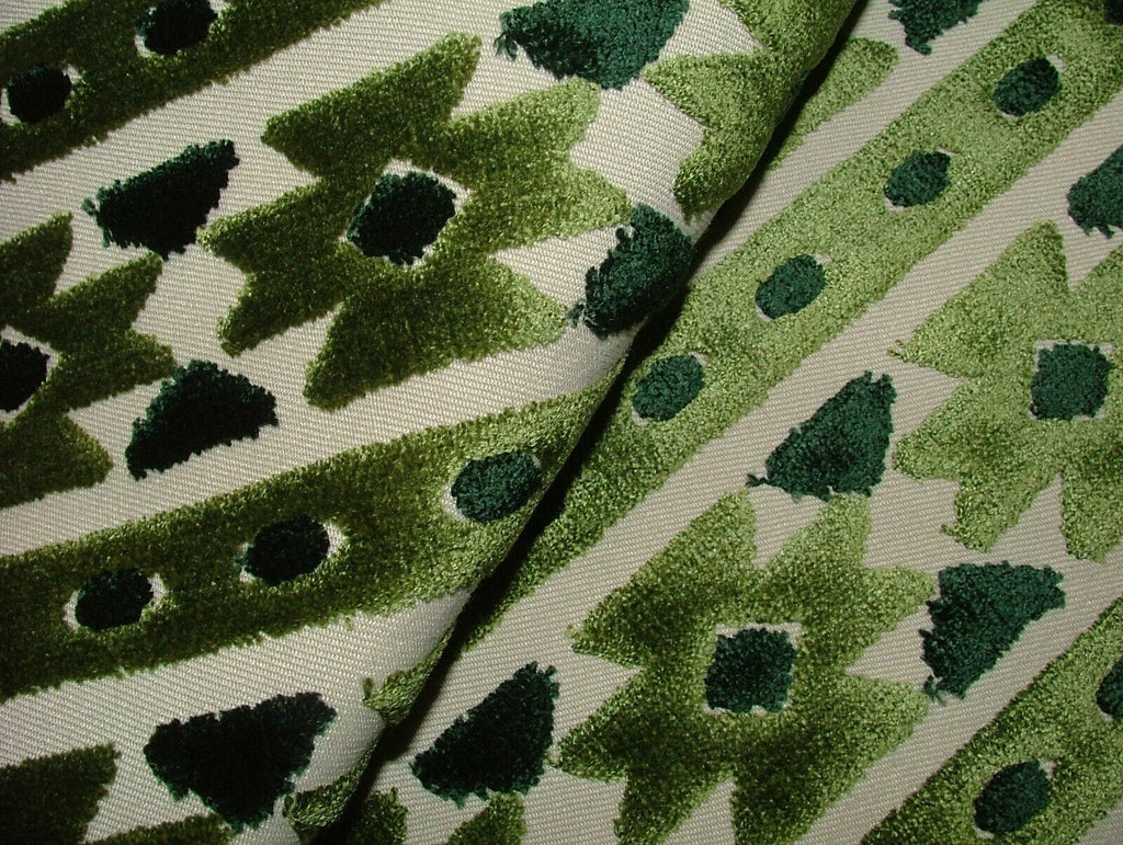 Kasbah Emerald Green Extra Thick Plush Velvet Fabric Curtain Upholstery Cushion