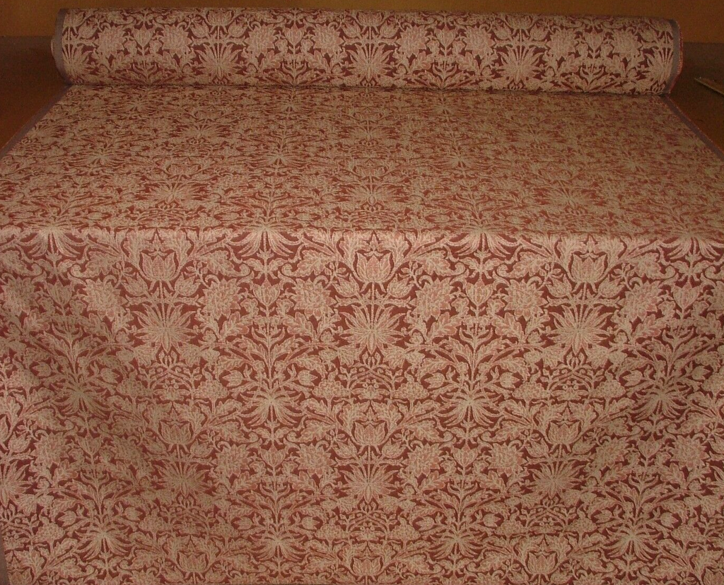 Riverhill Claret Woven Jacquard Fabric Curtain Upholstery Cushion 35 Metres10