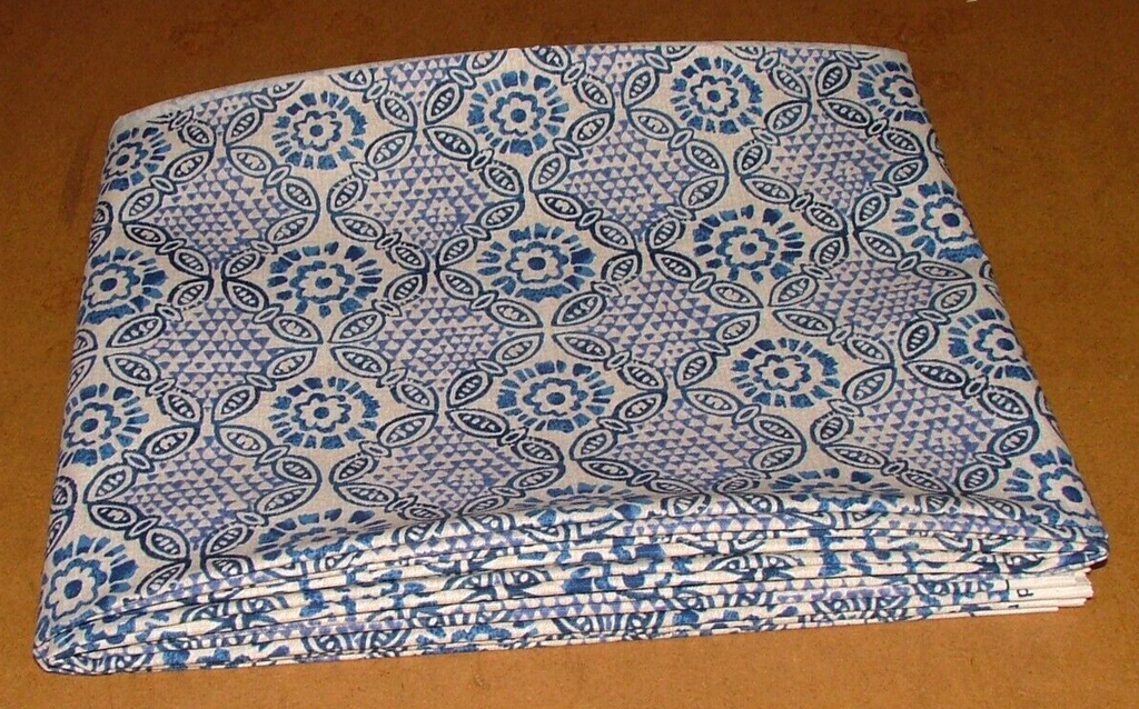 3 Metres iLiv Stardust Batik Blue Woven Cotton Fabric Cushion Curtain Upholstery