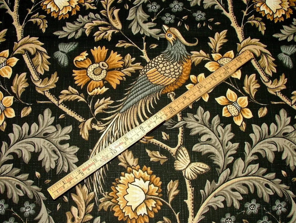 Cotton Curtain Fabric Hampton Court Floral Bird Upholstery Cushion 10 Metre Roll9