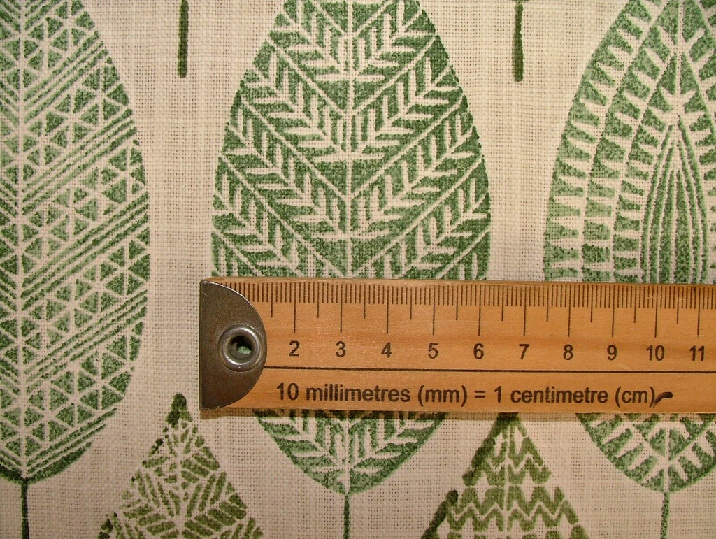 1.4 Metres iLiv Malabar Sage Woven Cotton Fabric Cushion Curtain Upholstery