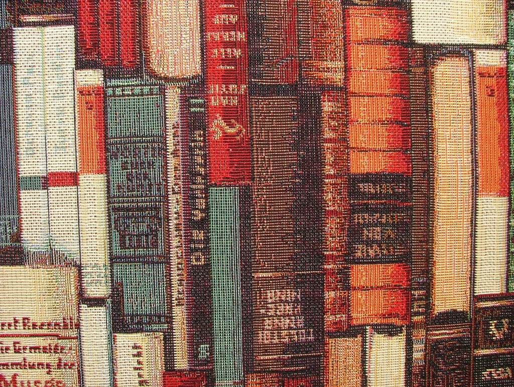 Library Books Tapestry Fabric Curtain Upholstery Cushion Blanket Throws Use