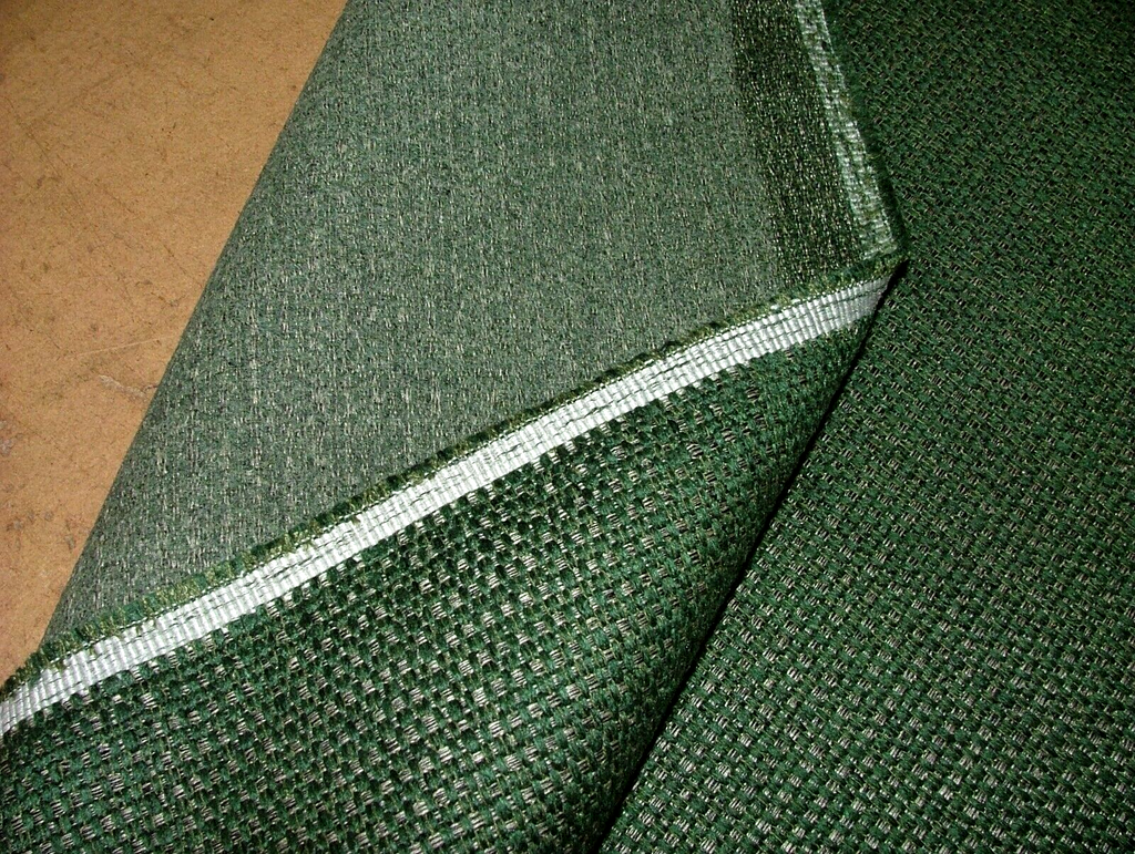 16 Metres Forest Green Chenille Fabric Curtain Upholstery Cushion RRP £560.00