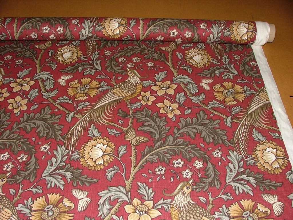 2.5 Metre iLiv Oakmere Carmine 100% Cotton Curtain Upholstery Cushion Fabric