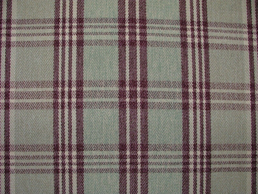 Blair Mulberry Wool Effect Thick Tartan Upholstery Cushion Curtain Fabric