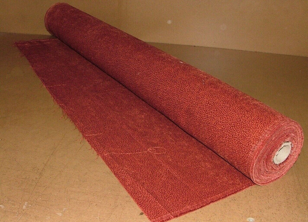 12 Metre Milan Terracotta Chenille Fabric Upholstery Cushion Curtain RRP £360.00