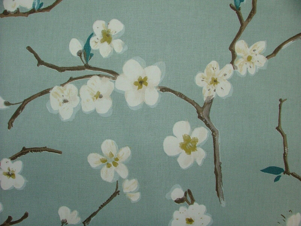 24 Metres Japanese Cherry Blossom Tree Cotton Fabric Curtain Blinds Upholstery