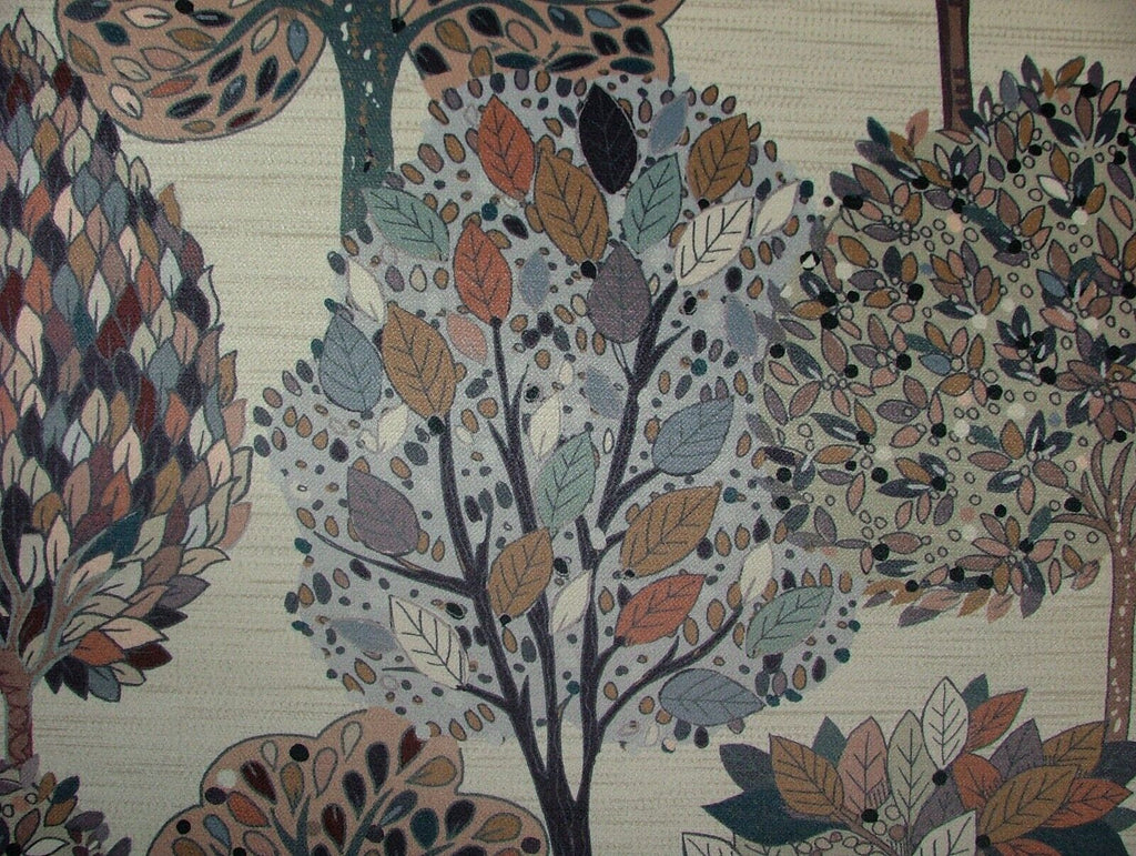 Foliage Fall Tree Cloud Velvet Designer Fabric Curtain Upholstery Cushion